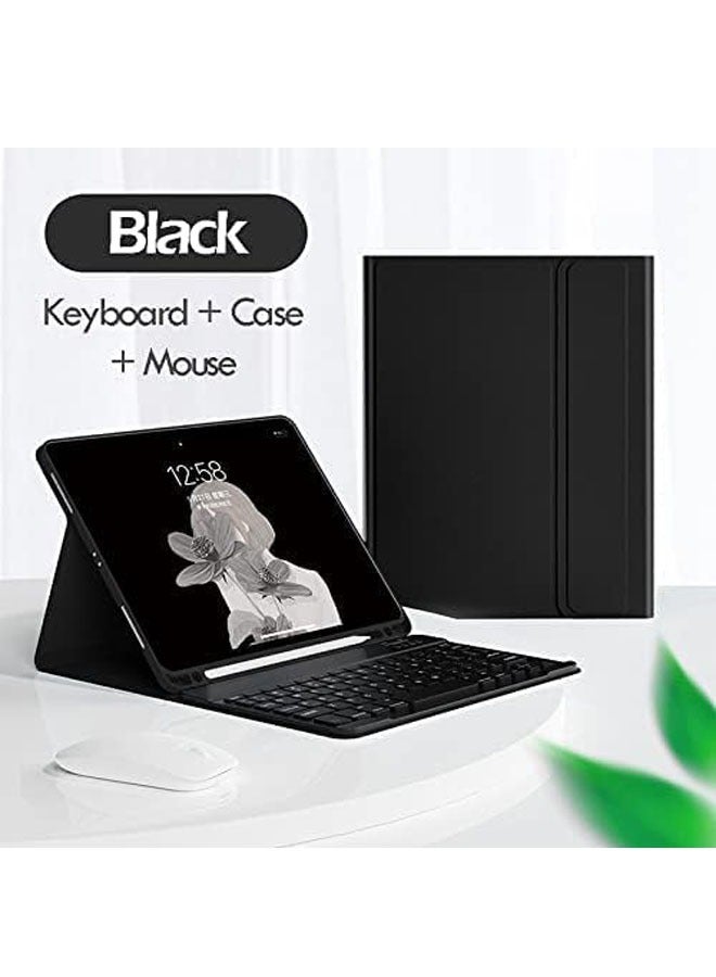 Arabic and English Keyboard Case for iPad 10th Generation 10.9 Inch 2022, Cover with Keyboard  Bluetooth Mice  Pencil Holder - Image 2
