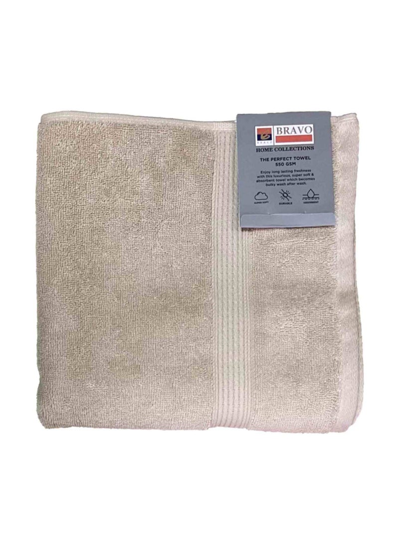 Bravo Hand Towel, 50 x 100 cm, Beige