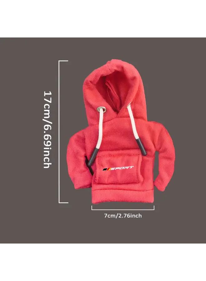 Black Manual Gear Shift Knob Cover Hoodie Sweater For Car - Image 2