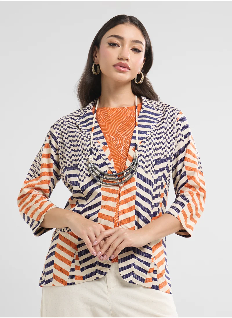 Biba Printed Jacket With Inner