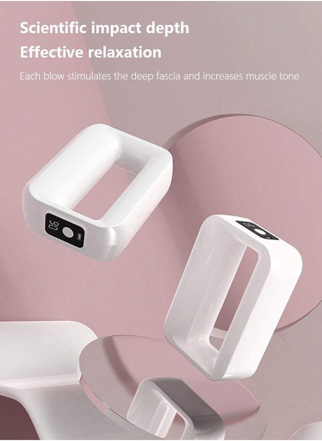 Occuwzz - Cordless Handheld Percussion Massager Ring for Muscle Pain Relief with 6 Percussion Frequencies and 3 Speed ​​Modes - Image 1