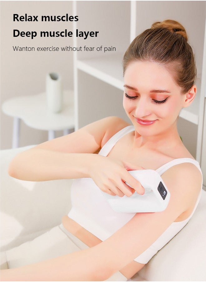 Occuwzz - Cordless Handheld Percussion Massager Ring for Muscle Pain Relief with 6 Percussion Frequencies and 3 Speed ​​Modes - Image 1