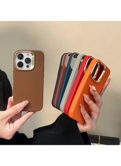 Exotic Silicone Case for iPhone 15 Pro Max - Shockproof Metal Camera Protection - Desert Brown  - Image 3