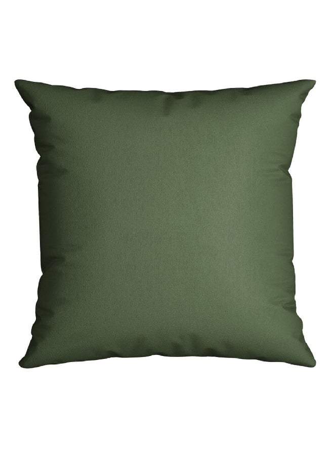 Belchior Silk Home Plain Square Shaped Decorative Cushion Green 43 x 43 cm 400603 - Image 1
