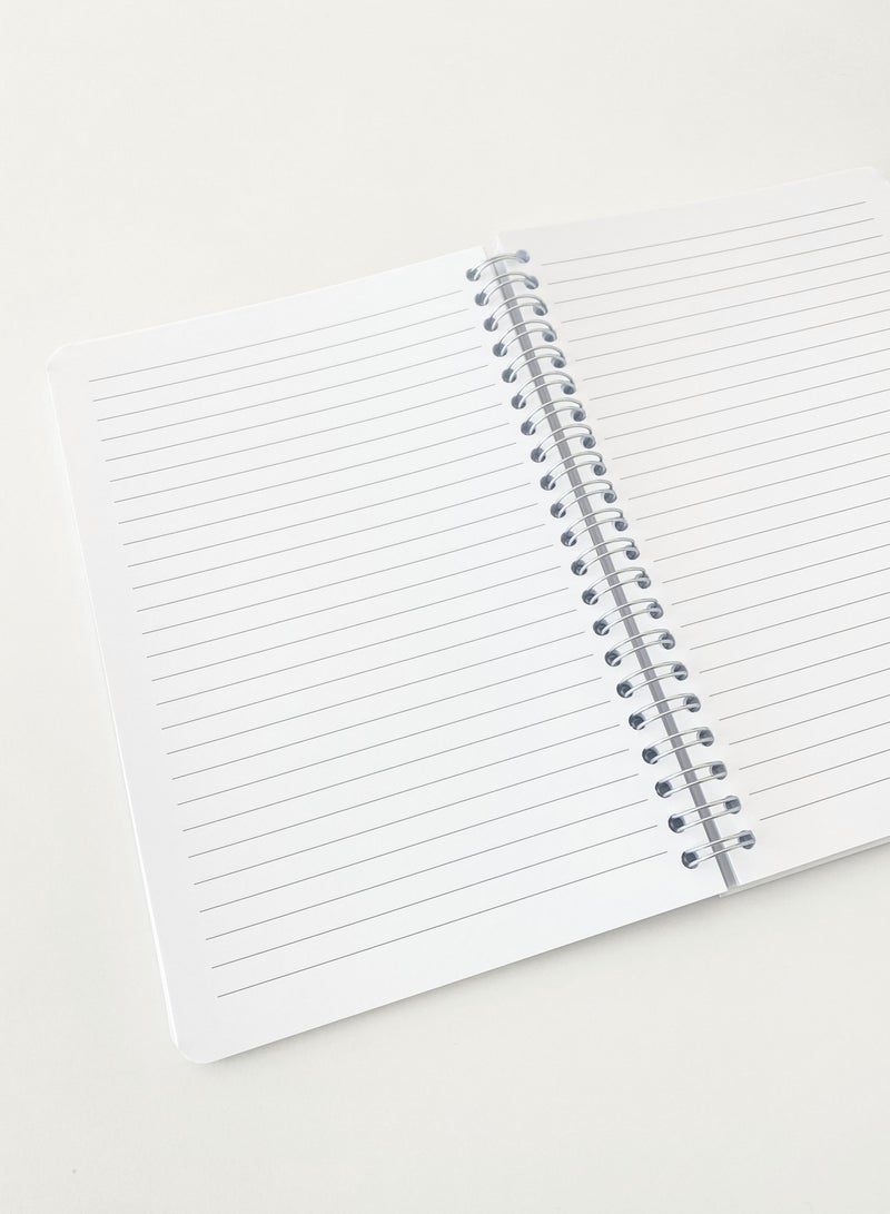 آش دفتر ملاحظات عربي  سلك يمين  مقاس A5 للمدرسة ، الجامعة ، العمل  بعبارة ايجابية باللغة العربية ، 80 ورقة متعدد الألوان - Image 3