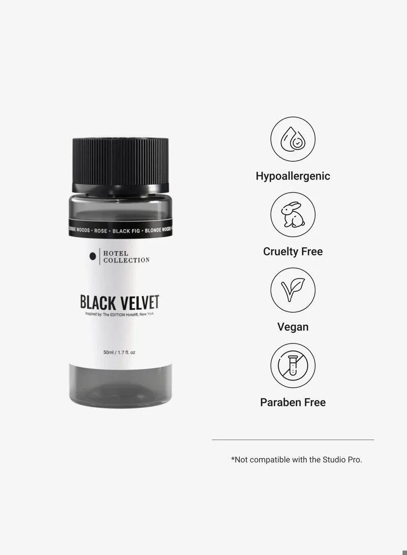 Hotel Collection Black Velvet Fragrance Oil Blend - Hotel Inspired for Luxury Essential Oil Diffusers - Aromatherapy Scent Diffuser Oil - Blonde Woods, Rose, and Black Fig