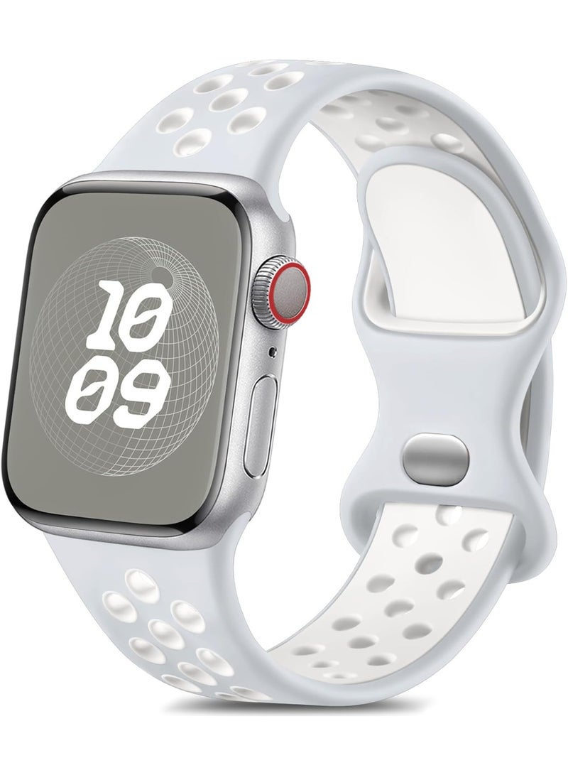 Silicone Strap Compatible with Apple Watch Series 2/3/4/5/6/7 SE 42mm 44mm 45mm 49mm