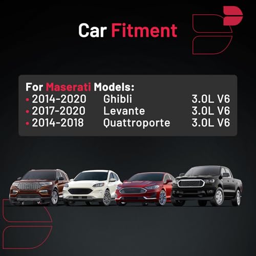 BDFHYK 96372 Platinum Iridium Spark Plugs Compatible with Maserati 20142020 Ghibli 20172020 Levante 20142018 Quattroporte 30L V6 Replacement for SILKAR8C6DS Set of 6 - Image 3