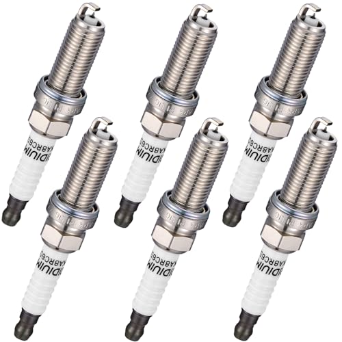 BDFHYK 96372 Platinum Iridium Spark Plugs Compatible with Maserati 20142020 Ghibli 20172020 Levante 20142018 Quattroporte 30L V6 Replacement for SILKAR8C6DS Set of 6 - Image 1