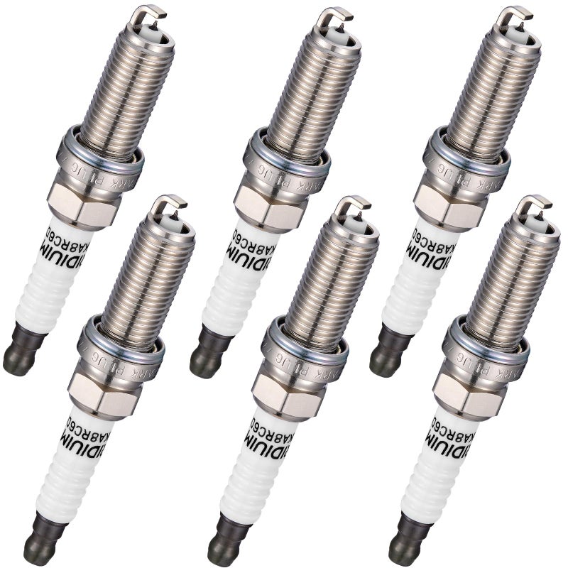 BDFHYK 96372 Platinum Iridium Spark Plugs Compatible with Maserati 20142020 Ghibli 20172020 Levante 20142018 Quattroporte 30L V6 Replacement for SILKAR8C6DS Set of 6 - Image 2