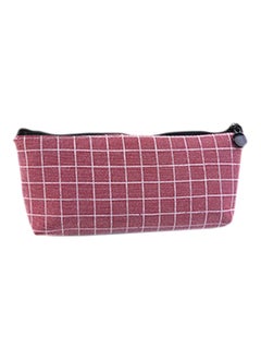 Loquat Checkered Kids Pencil Case Red/Black/White 