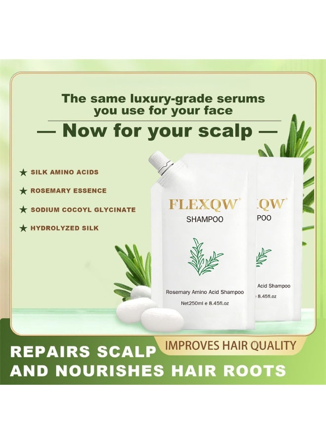 FLEXQW Rosemary Amino Acid Moisturizing Shampoo 250ml | Refreshing Cleanse, Smooth and Shiny Hair Care - Image 4