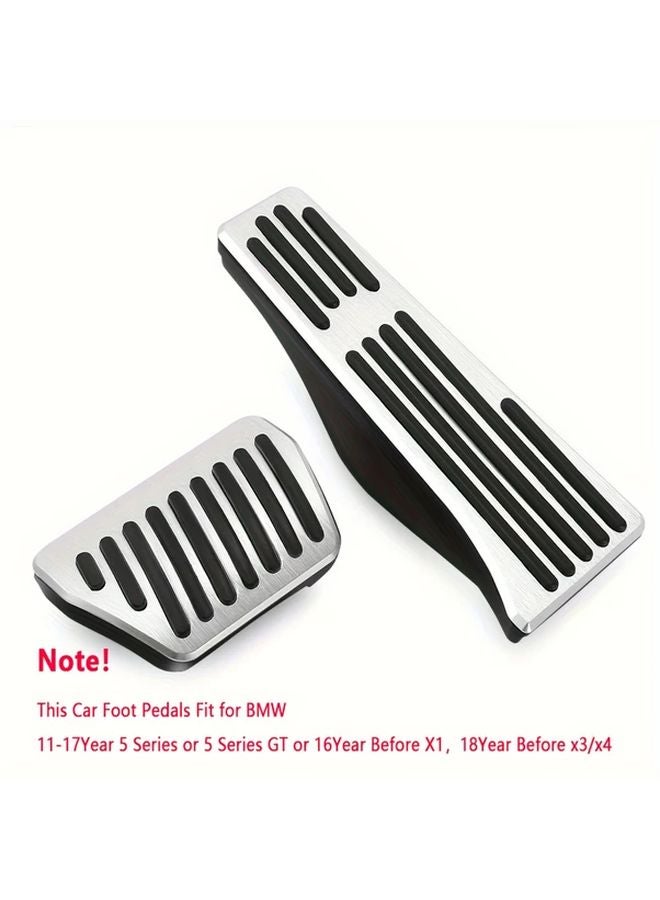 AT MT Anti Slip Brake Accelerator Pedal Covers 2PCS For BMW 1 2 3 4 5 6 7 Series X5 X6 X7 - Image 3