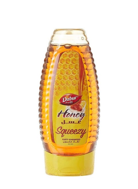 Dabur Honey Squeezy | 100% Pure & Natural | With No Sugar Adulteration | Easy-To-Use Squeeze Bottle - 400g
