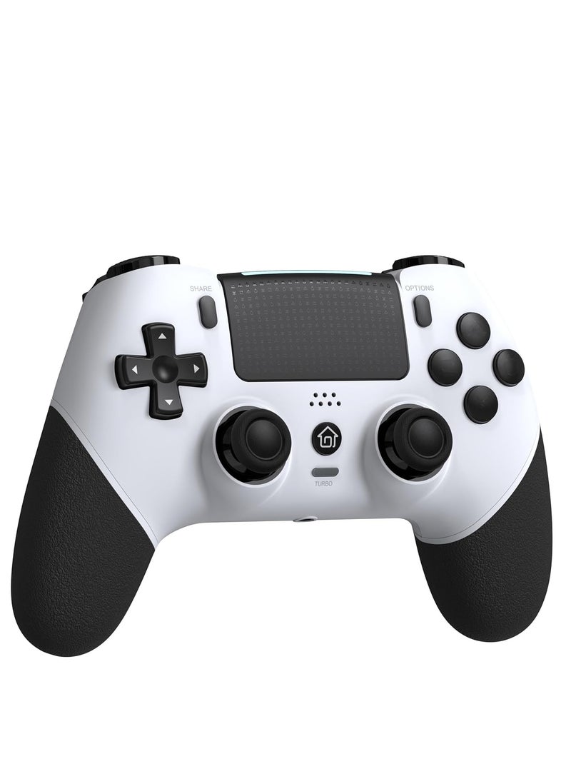 Wireless Controller Compatible with PS4/Slim/Pro/PC, Equipped with 1000mAh Battery, USB Cable, Dual Vibration, 6-Axis Motion Control, 3.5mm Audio Jack, Multi Touch Pad, Share on - Image 1
