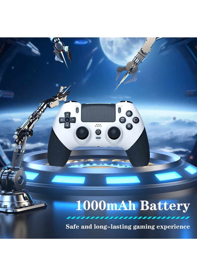 Wireless Controller Compatible with PS4/Slim/Pro/PC, Equipped with 1000mAh Battery, USB Cable, Dual Vibration, 6-Axis Motion Control, 3.5mm Audio Jack, Multi Touch Pad, Share on - Image 4