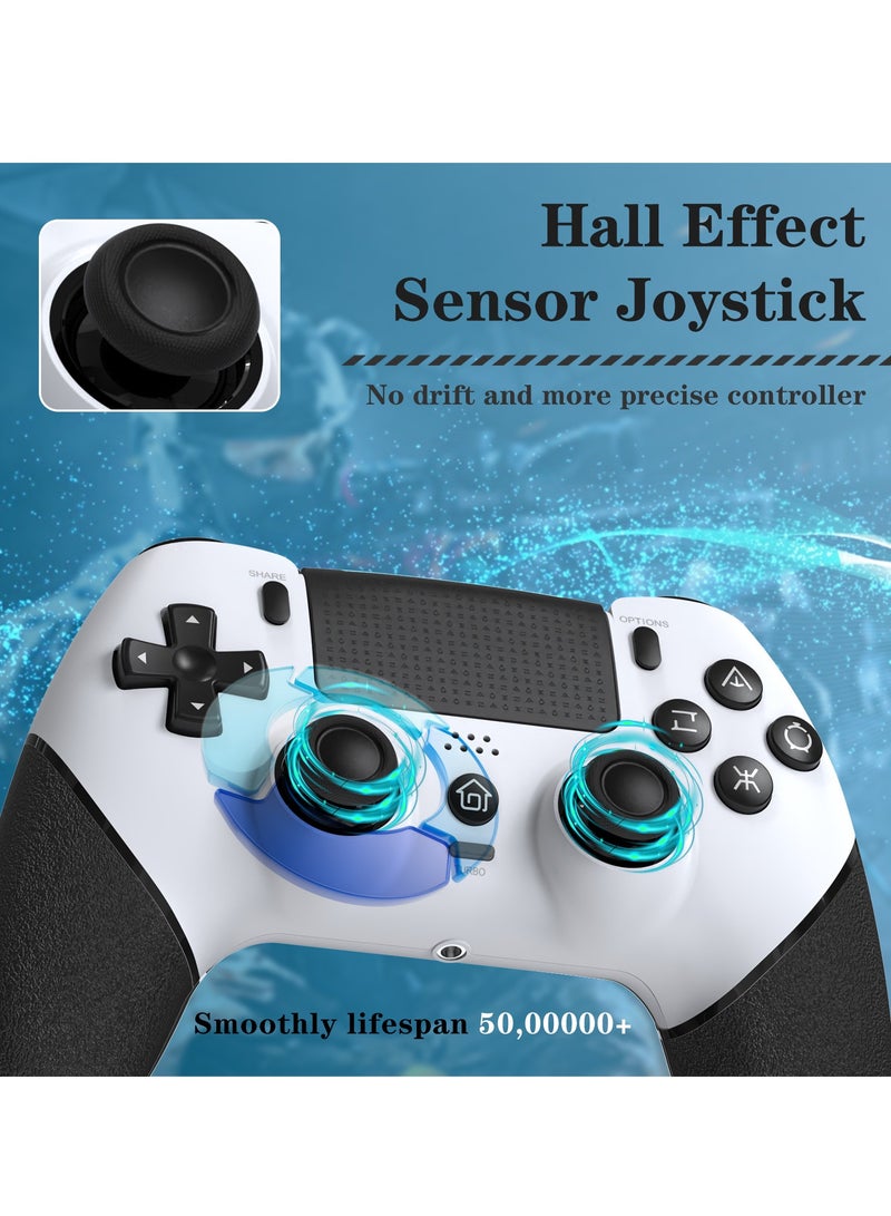 Wireless Controller Compatible with PS4/Slim/Pro/PC, Equipped with 1000mAh Battery, USB Cable, Dual Vibration, 6-Axis Motion Control, 3.5mm Audio Jack, Multi Touch Pad, Share on - Image 2