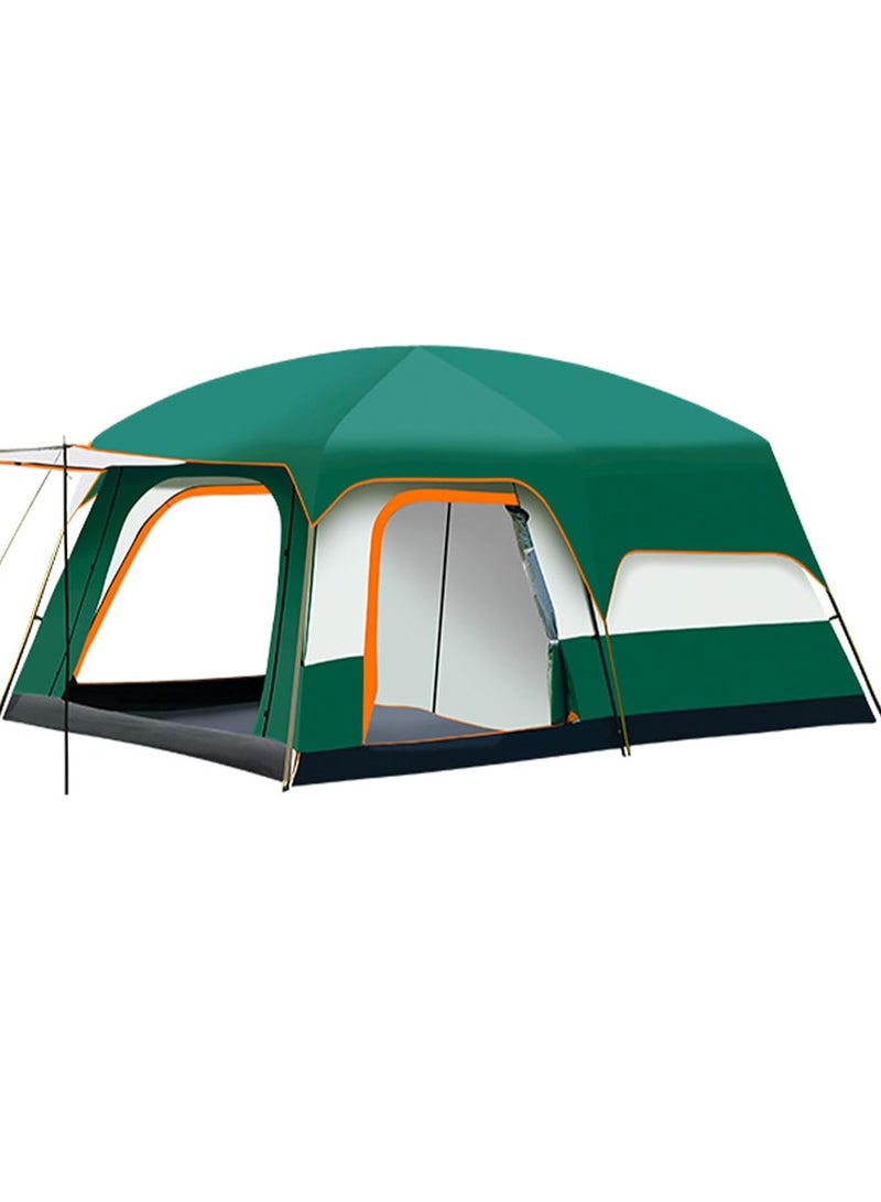 Luxury Tents For Camping Large Family Tent With Rooms Waterproof Two-Bedroom And One-living Room Design
