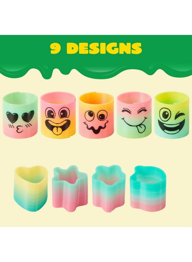 JOYIN 30 Pcs Spring Rainbow Party Favor, Mini Plastic Coil Spring Toy, Fidget Stress Coil Mini Springs Bulk Toys for Carnival Prize Birthday, Goodie Bag Stuffers - Image 2