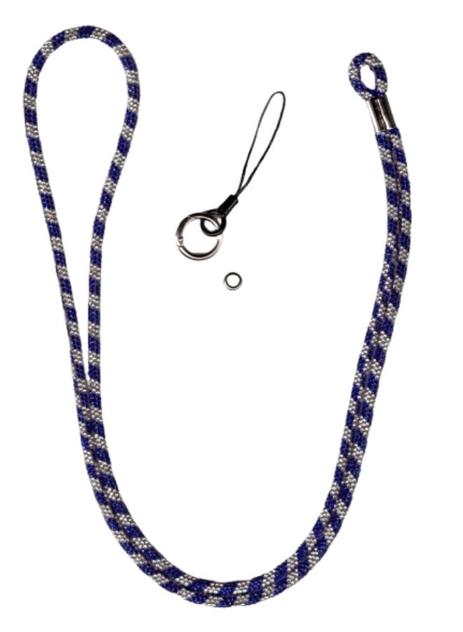 Shiny Rhinestone Wristband with Keychain and Card Holder, Universal Mobile Phone Chain and Handbag Strap for Women