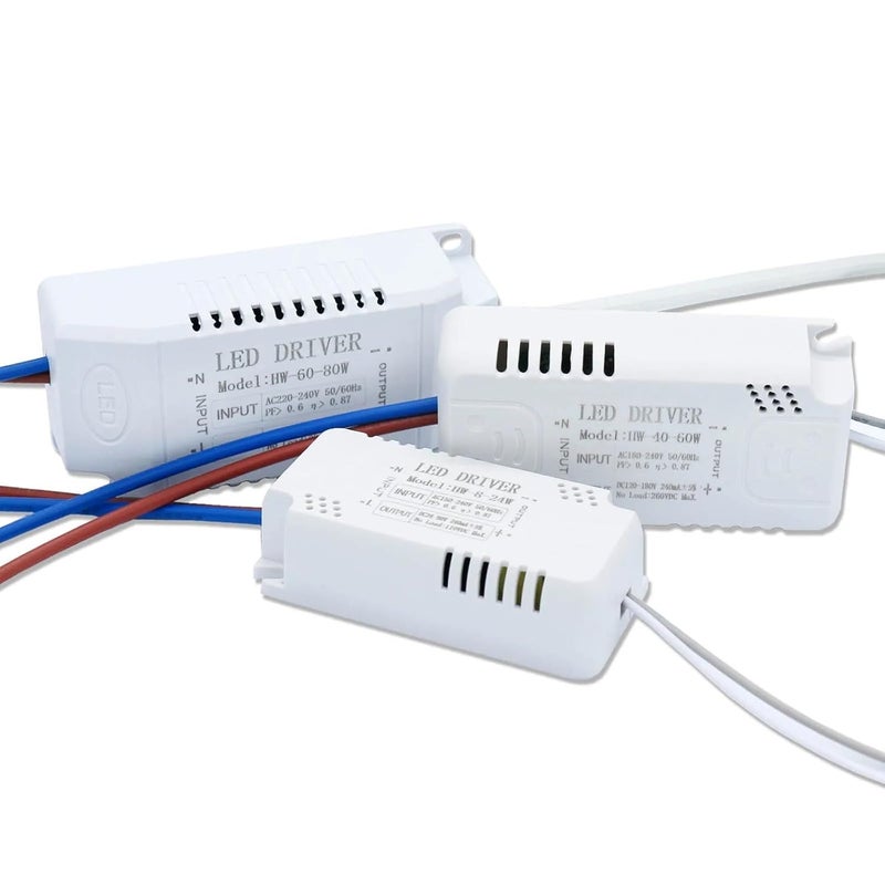 1pc 8-24W/24-40W/40-60W/60-80W AC220V Ceiling Light Monochrome Drive 240mA Household LED Constant Current Drive Power Supply(60-80W 240mA)