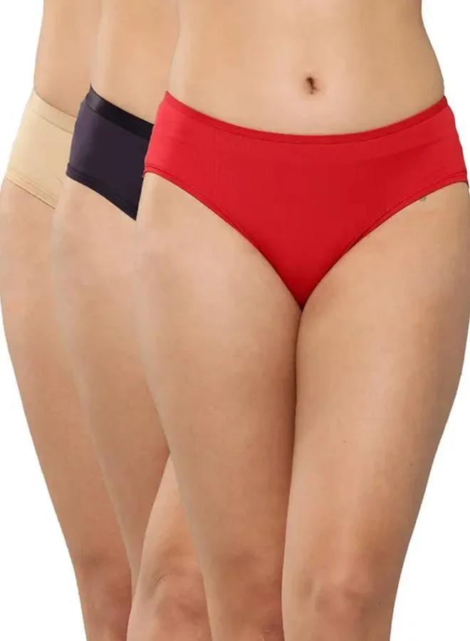 Leading Lady Leading Lady Pack of 3 - Solid Hipster Briefs