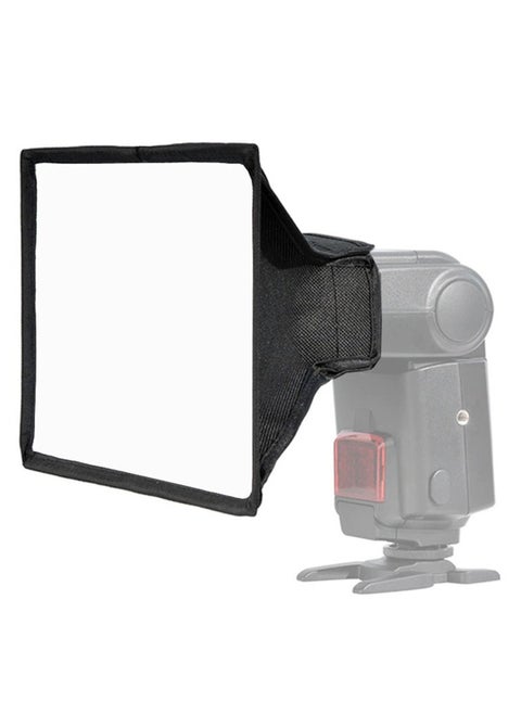Flash Diffuser Speedlite Foldable Softbox compatible with Canon/Nikon/Godox/YONGNUO mounted on camera Speedlite