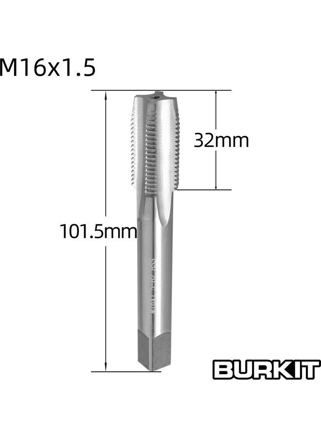Burkit M16 X 1.5 Tap and Die Set, M16 x 1.5 Machine Thread Tap and Round Die Right Hand - Image 2