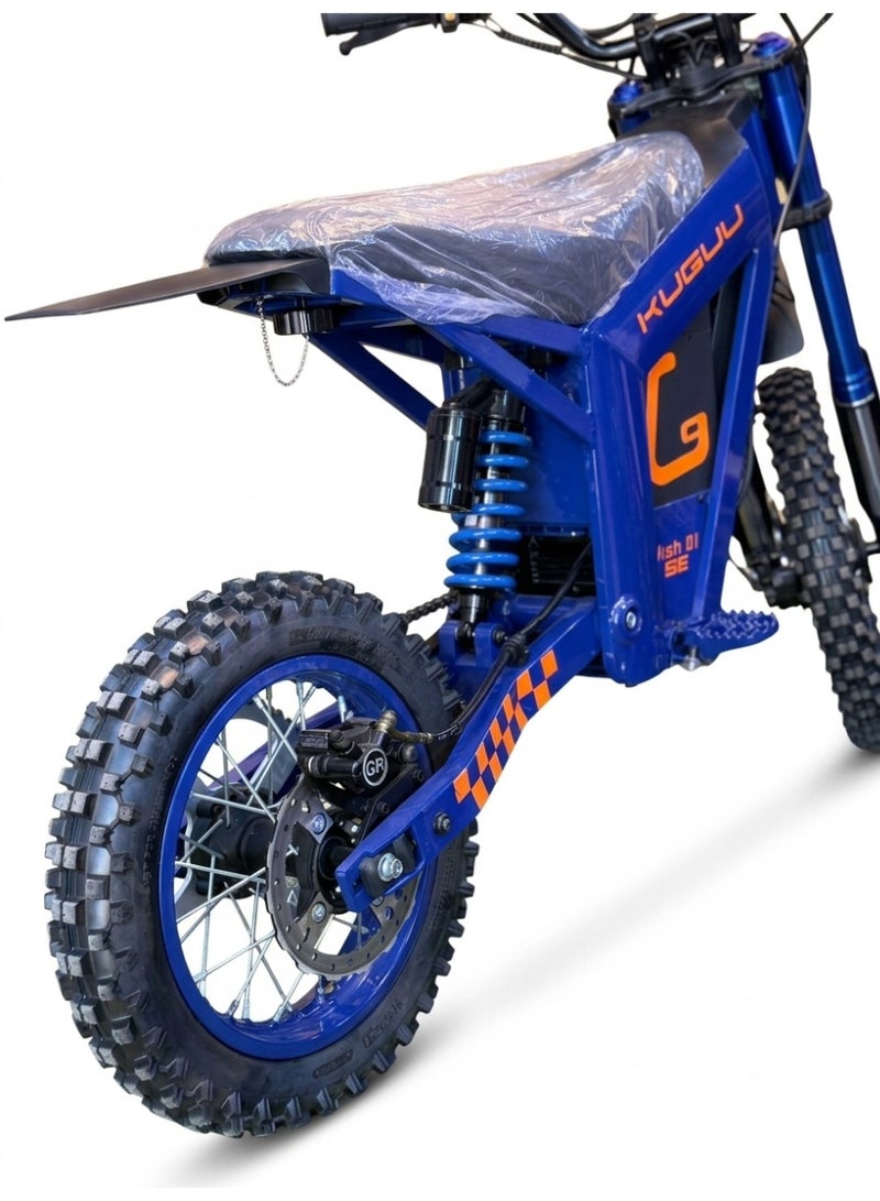Kuguu Wish 01 Electric Dirt Bike, 1800W Brushless Motor, 48V 21Ah Battery, 78km/h Max Speed, 45-50KM Range, Blue Color - Image 4