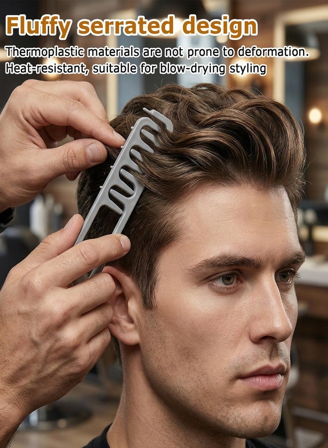 DAWZMR 3PCS Texture Comb & Voluminous Wide Toothed Hair Comb & Haircut Comb, Wide Fine Textured Styling Comb for Women Men - Image 4