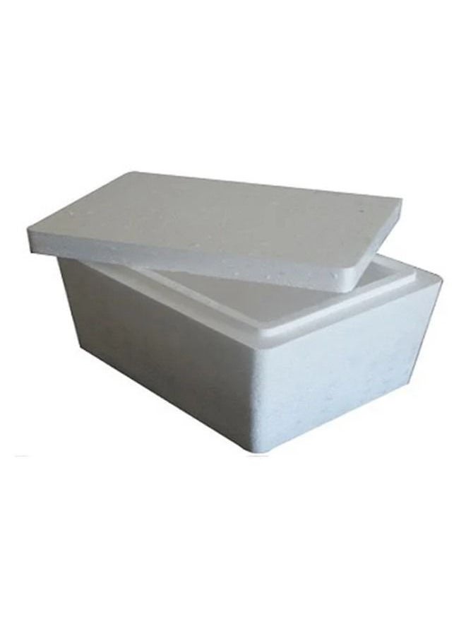 We Happy - 10 Kg Thermocol Ice Box Outdoor Polystyrene Cool Box Picnic Thermo Cooler Container, Fishing Ice Bucket Capacity 25 Litres, Comes in Assorted Sizes - Image 1