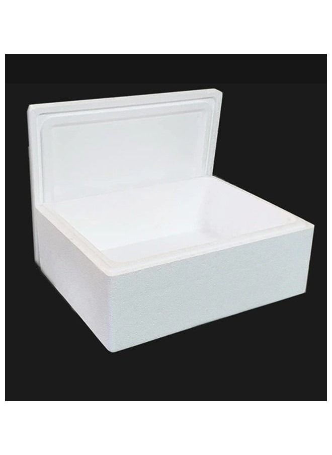 We Happy - 10 Kg Thermocol Ice Box Outdoor Polystyrene Cool Box Picnic Thermo Cooler Container, Fishing Ice Bucket Capacity 25 Litres, Comes in Assorted Sizes - Image 1