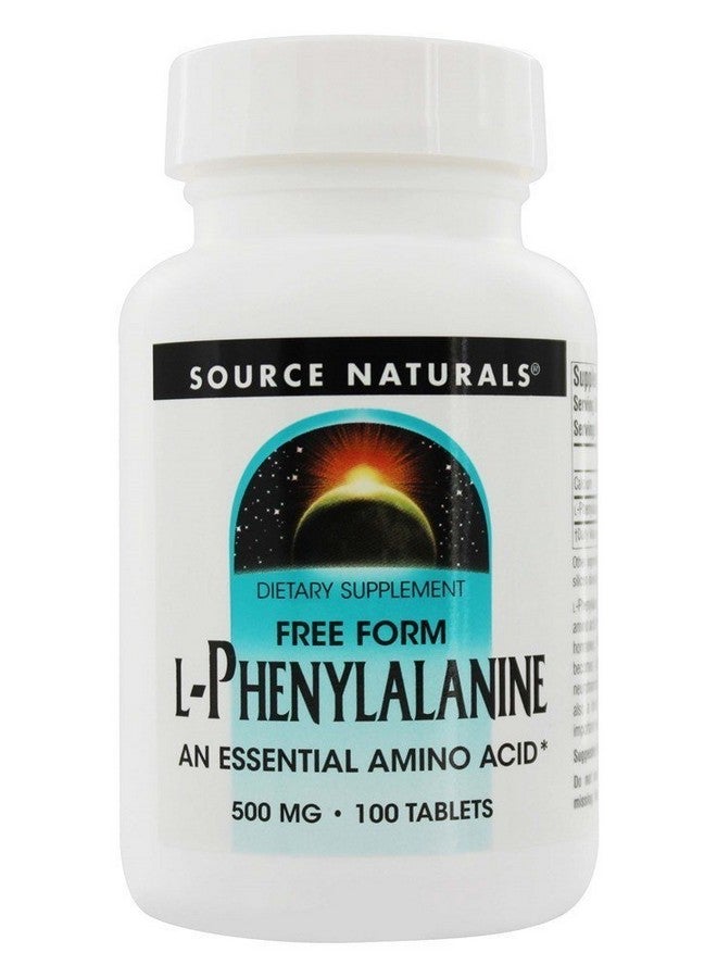 Source Naturals L-Phenylalanine Free Form Essential Amino Acid* - 100 Tablets - Image 1