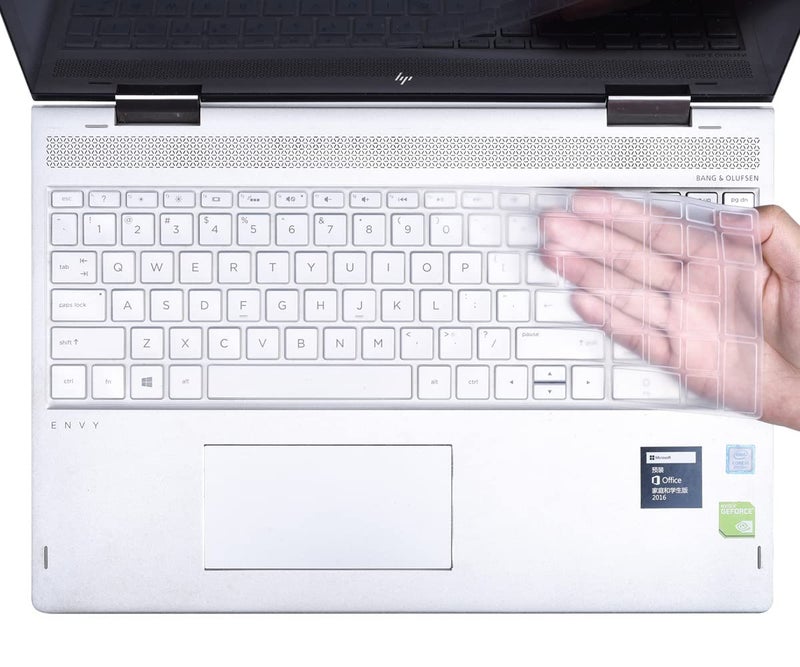 Saco Laptop Keyboard Cover Fit for 15.6 inch HP 15s-fq 15s-er Series 15s-FQ5007TU | 15s-FQ5111TU | 15s-FQ5112TU | 15s-FQ5190TU | 15s-FQ2673TU | 15s-FQ2717TU | 15s-FQ3071TU | 15s-er1501AU -Transparent - Image 1