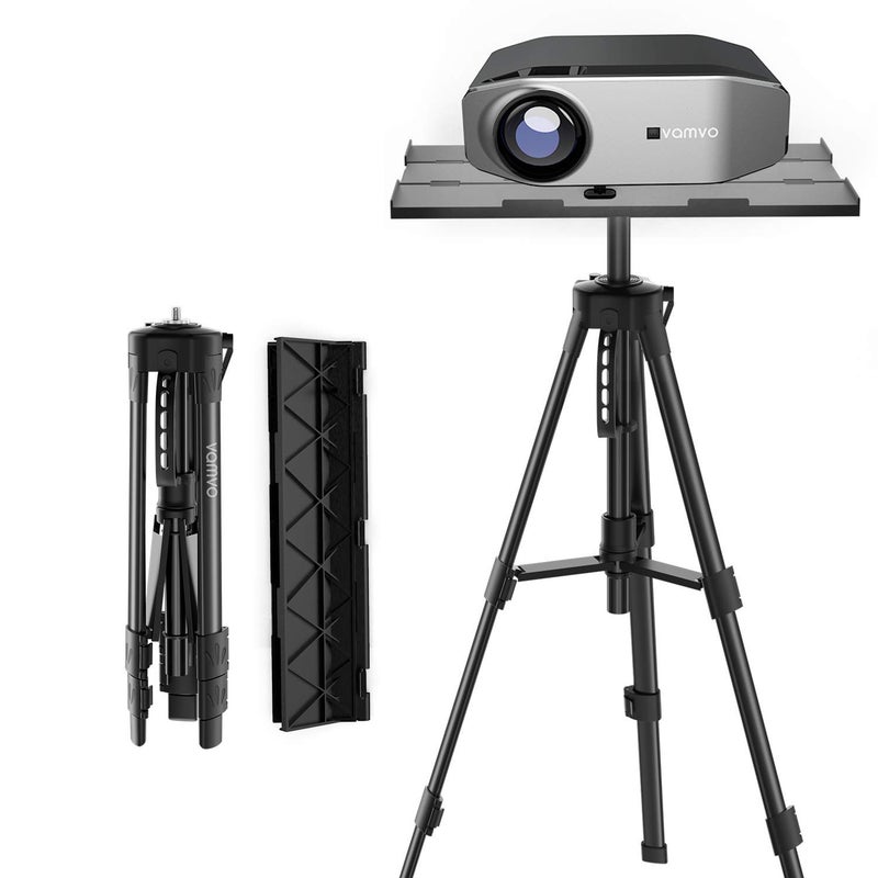 Vamvo Tripod Floor Stand, Feet for Projector (Black) - Image 1