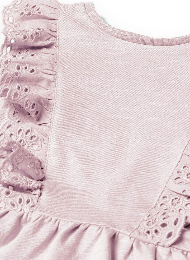 مينوتي فستان مراهقات بدون أكمام بتفاصيل دانتيل - Image 3