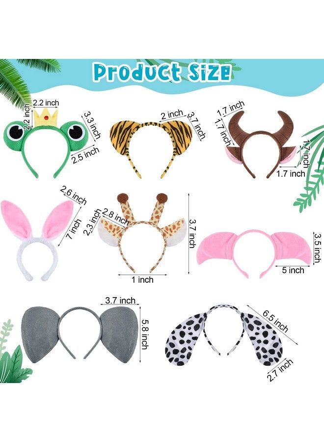 Yunsailing 28 Pieces Jungle Animal Headbands Animal Ears Headband For Adult Jungle Theme Kids Headbands Animal Horn Hair Hoop For Birthday Photo Props Zoo Animals Cosplay Party Decorations Safari Party Favors - Image 3