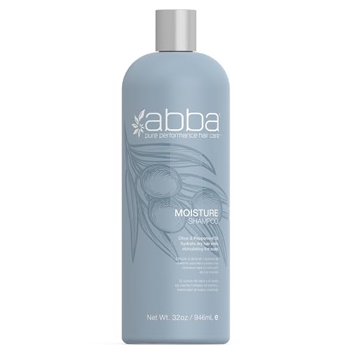ABBA Moisture Shampoo, Olive Butter & Peppermint Oil, 32 Fl Oz - Image 1