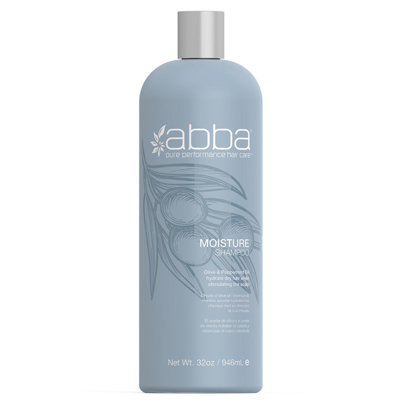 ABBA Moisture Shampoo, Olive Butter & Peppermint Oil, 32 Fl Oz - Image 2