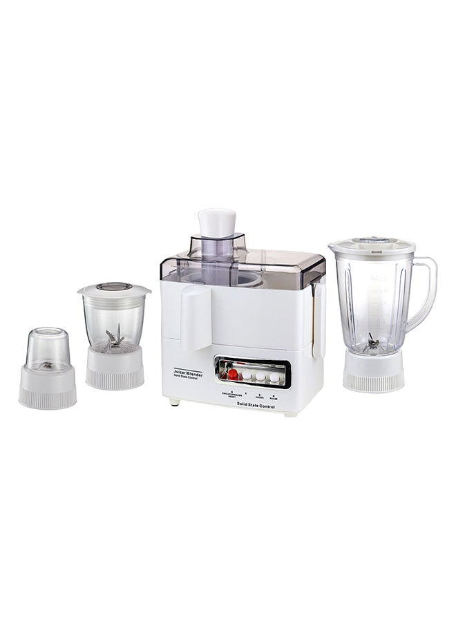 سوناشي 4 في 1 عصارة / خلاط مع مفرمة ومطحنة 1.5 L 500 W ‎Sjb-307 أبيض - Image 3
