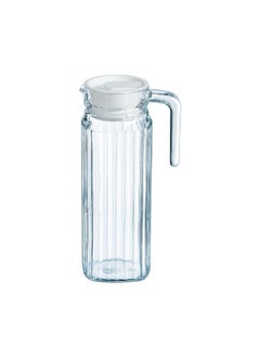 Luminarc Annealed Quadro Dishwasher Safe Glass Jug with Lid Clear 1.1 L V4068  - Image 2
