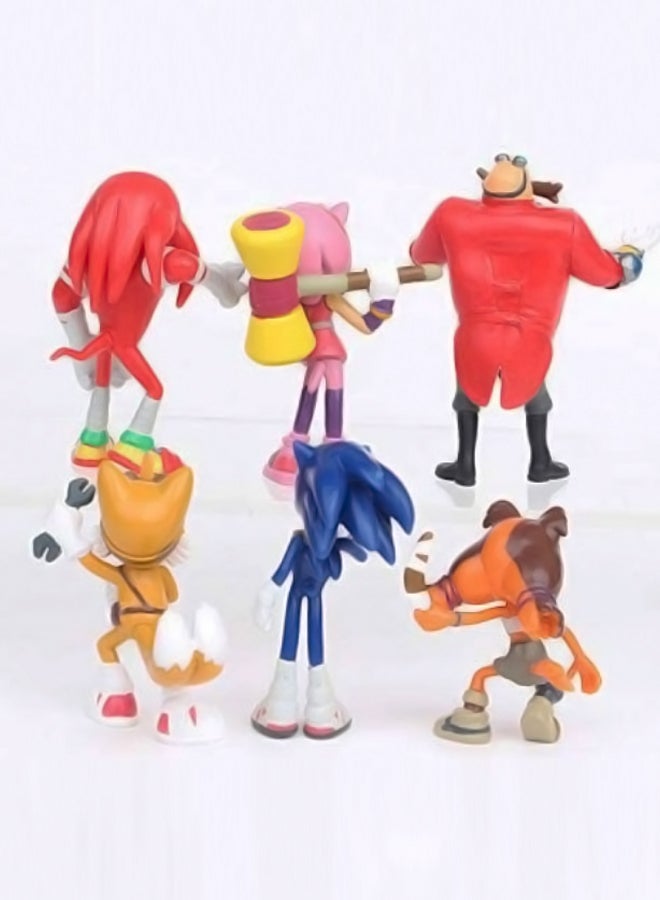 NIBEMINENT 6-Piece Sonic The Hedgehog Figure Set - Image 5