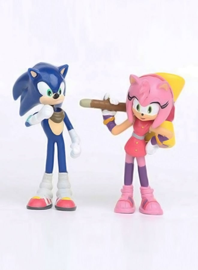 NIBEMINENT 6-Piece Sonic The Hedgehog Figure Set - Image 2