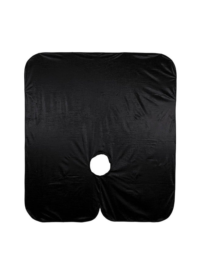 Cricket Debut All Purpose Hairstylist Cape For Professional Salon Barbershop Clients Hook & Loop Neck Closure Black - Image 5