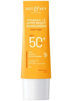 Dot and Key Vitamin C and E Super Bright Sunscreen SPF 50 PA Enhances Skin Glow and Radiance 50 g