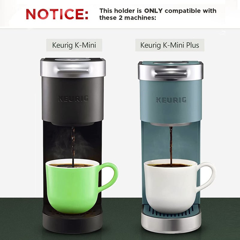 GALVANOX Acrylic K Cup Organizer - Fits the Keurig K-Mini/K Mini-Plus (ONLY), Space Saving Pod Holder for Single Serve Coffee Makers, 10 Pod Capacity (Machine is NOT included) - Image 2
