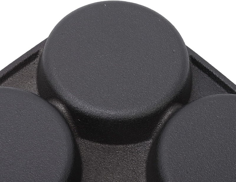 SUNGOOYUE Egg Pan, 4 Cup Nonstick Cast Iron Egg Frying Pan for Pancakes Omelettes and Burgers, with Easy and Even Heating, Suitable for Gas Electric and Induction Cooktops - Image 3