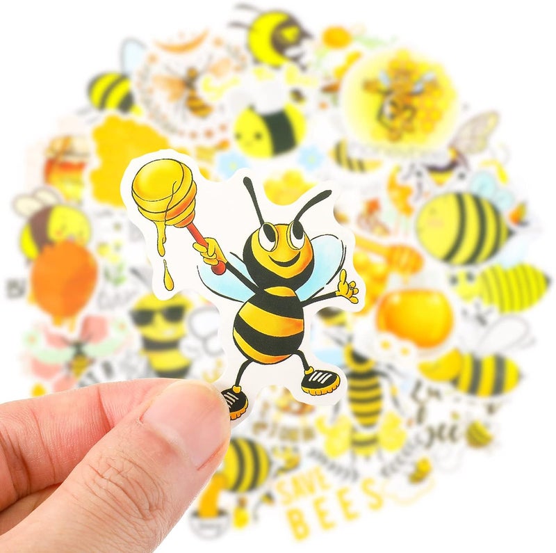 Epakh ملصقات نحلة كرتونية لطيفة 150 قطعة من إيباه، ملصقات PVC مقاومة للماء بالجملة، ملصقات مكافأة للأمتعة، ألواح الثلج، الدراجات، ألواح التزلج، زجاجات الماء - Image 4