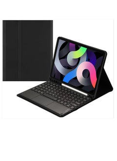 Arabic and English Keyboard Case Compatible with Samsung Galaxy Tab S10 Plus/Tab S10+ 12.4 inch (2024) -Touchpad Detachable Keyboard -Slim Leather Folio Smart Cover