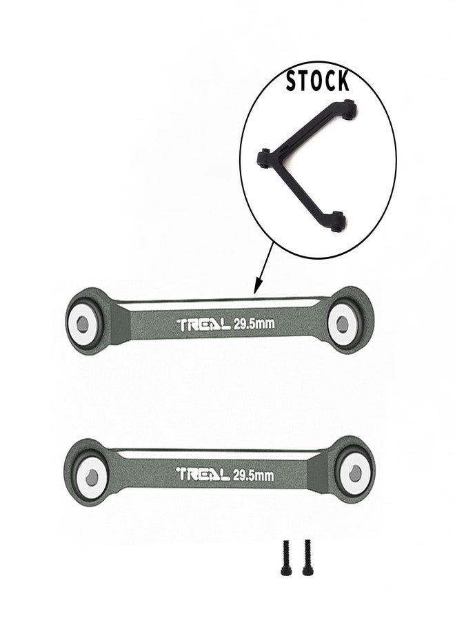 وصلات علوية TREAL SCX24 (تحويل إلى 4 وصلات) 29.5 مم من الألومنيوم رقم 7075 لشاحنات Axial SCX24 Deadbolt Betty بمقياس 1/24 (رمادي) - Image 3